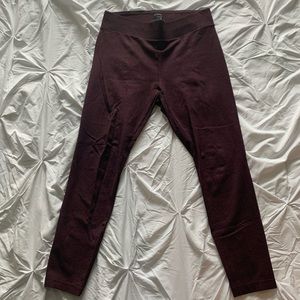Size 10 Ann Taylor Maroon Leggings